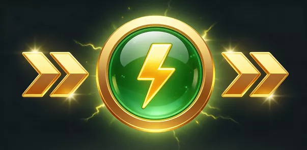 HeroSpin lightning bolt bonus icon